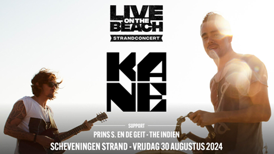 Concertvervoer naar KANE - LIVE on the BEACH